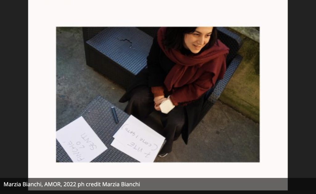 AMOR. IL PROGETTO RACCONTATO DA MARZIA BIANCHI