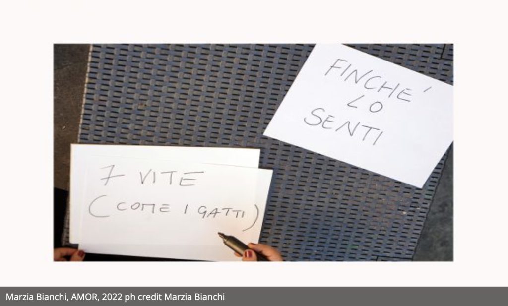 AMOR. IL PROGETTO RACCONTATO DA MARZIA BIANCHI