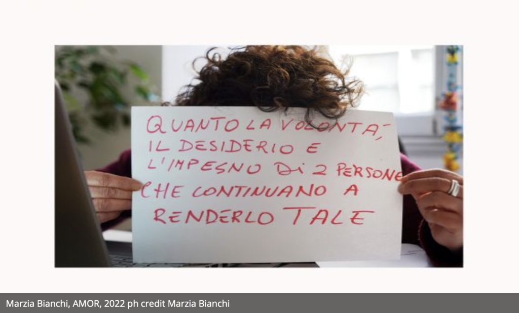 AMOR. IL PROGETTO RACCONTATO DA MARZIA BIANCHI