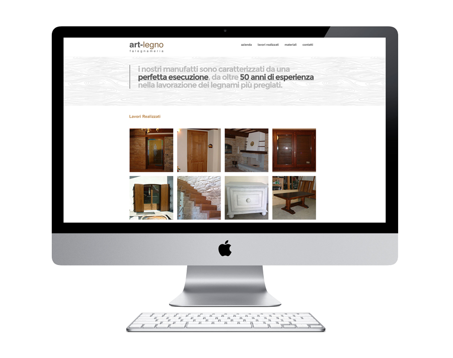 Nuovo sito web Responsive e biglietti da visita per la falegnameria Art-Legno